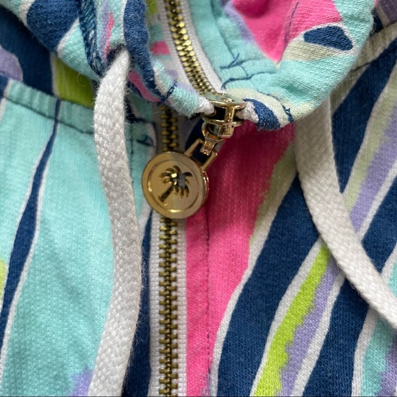 Lilly Pulitzer Indigo Sea Dreamin Angela Zip Up Size XS - Picture 4 of 8
